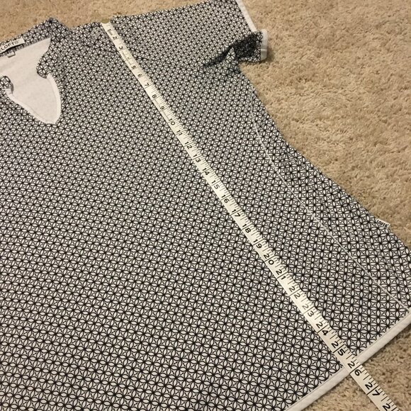 Flower of Life Tunic Neck Poly Flex Golf Shirt - Picture 15 of 16